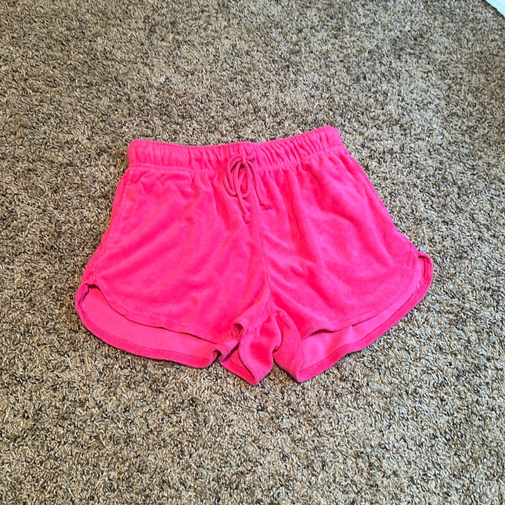 Cute pink terry cloth shorts